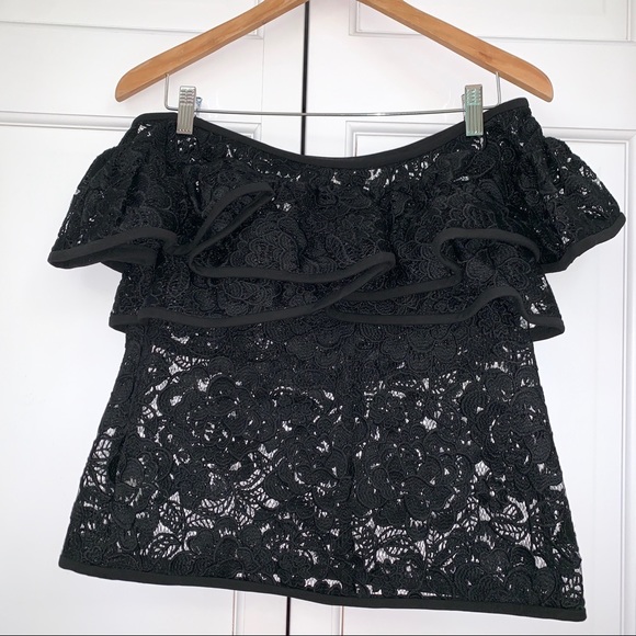 Alexis Black Lace Crista Off Shoulder Blouse - Picture 5 of 7